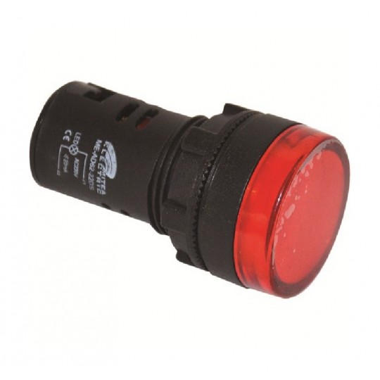 SIJALICA SIGNALNA LED CRVENA 220V FI22,  ME-AD62-22DS,   MITEA